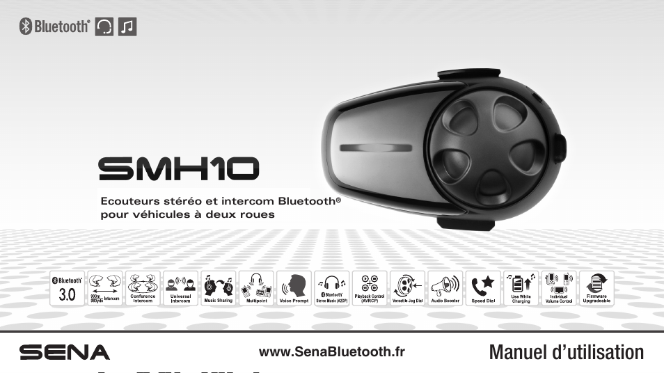  Sena  Bluetooth SMH10 v5 0 User s Guide Manuel  d 