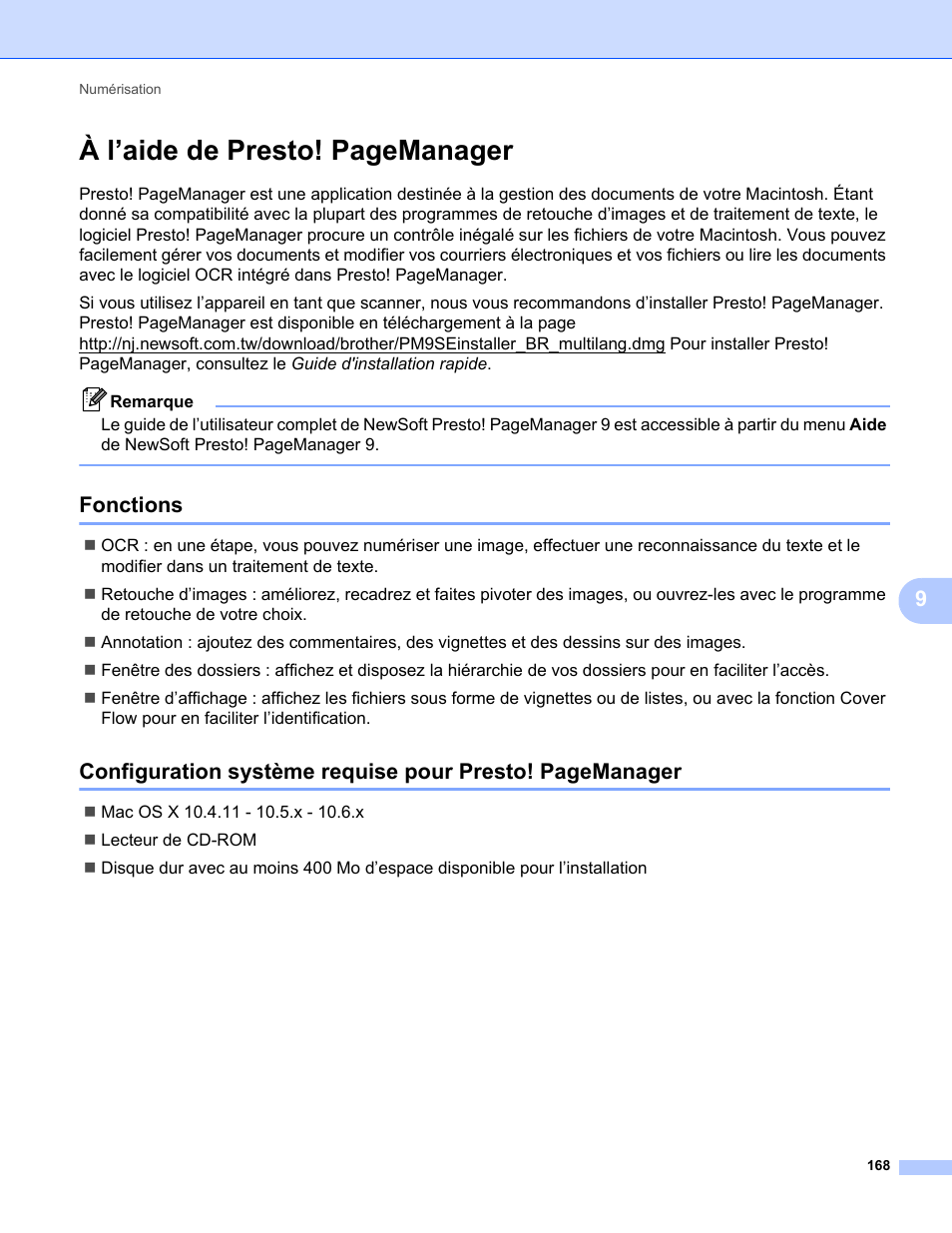 presto pagemanager brother printer download