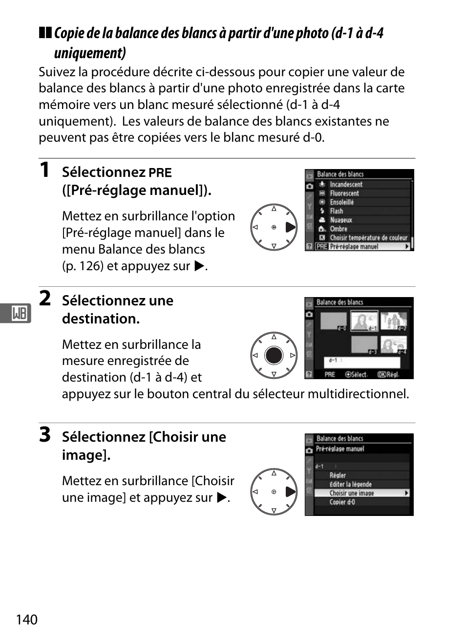 Nikon D300 Manuel d utilisation Page 166 452 Mode Original