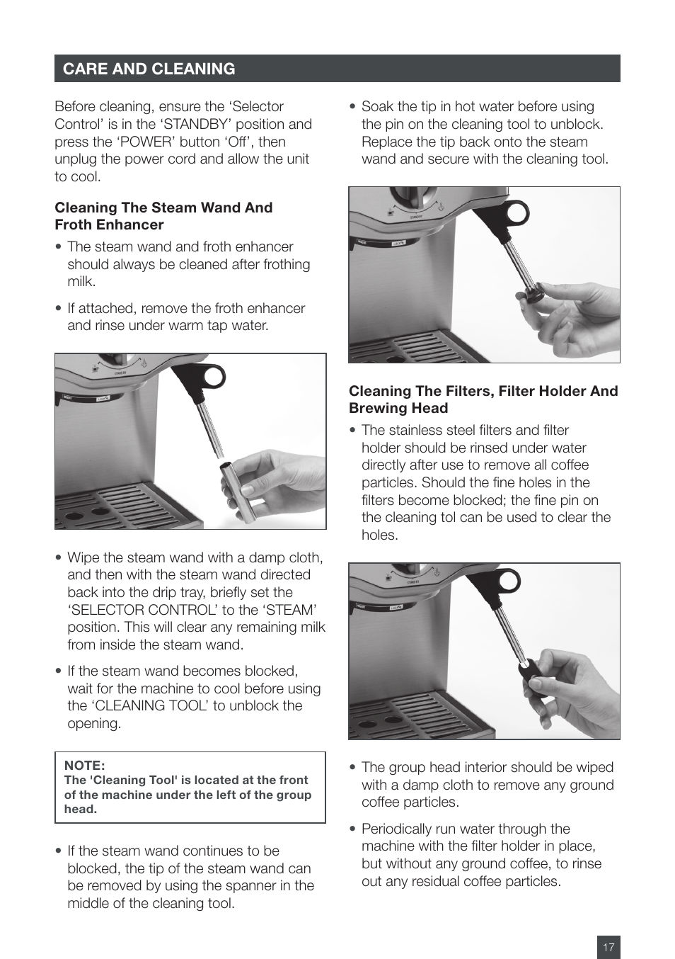 How to use breville steam wand