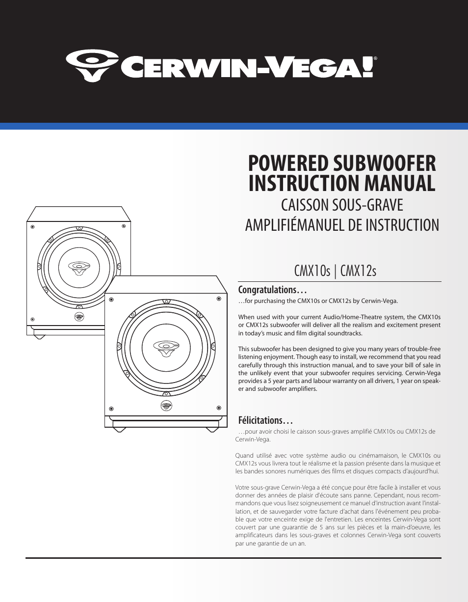 cerwin vega cmx12s