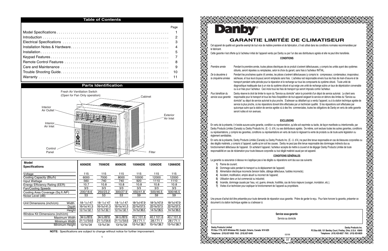 danby dac12666de